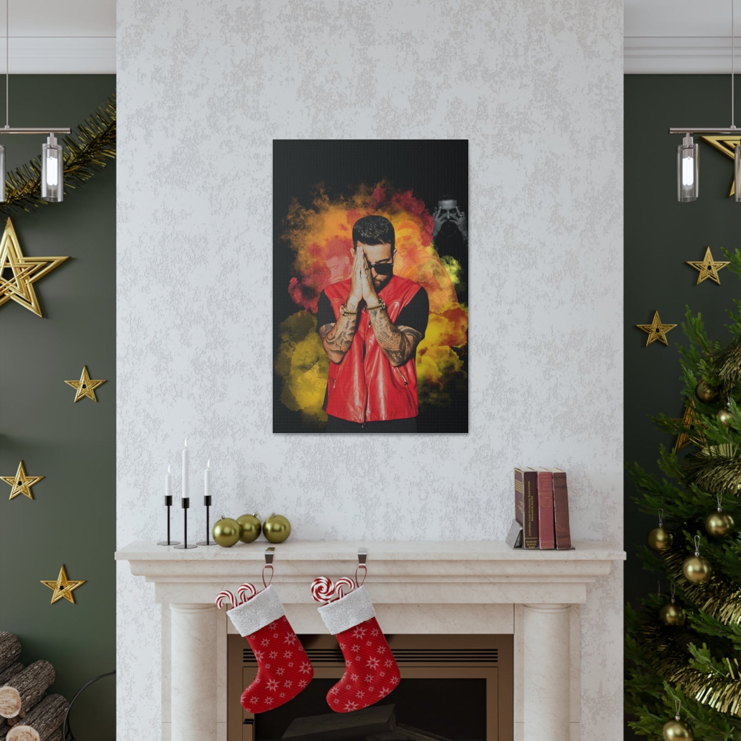 Karan Aujla Collage Canvas Gallery Wrap