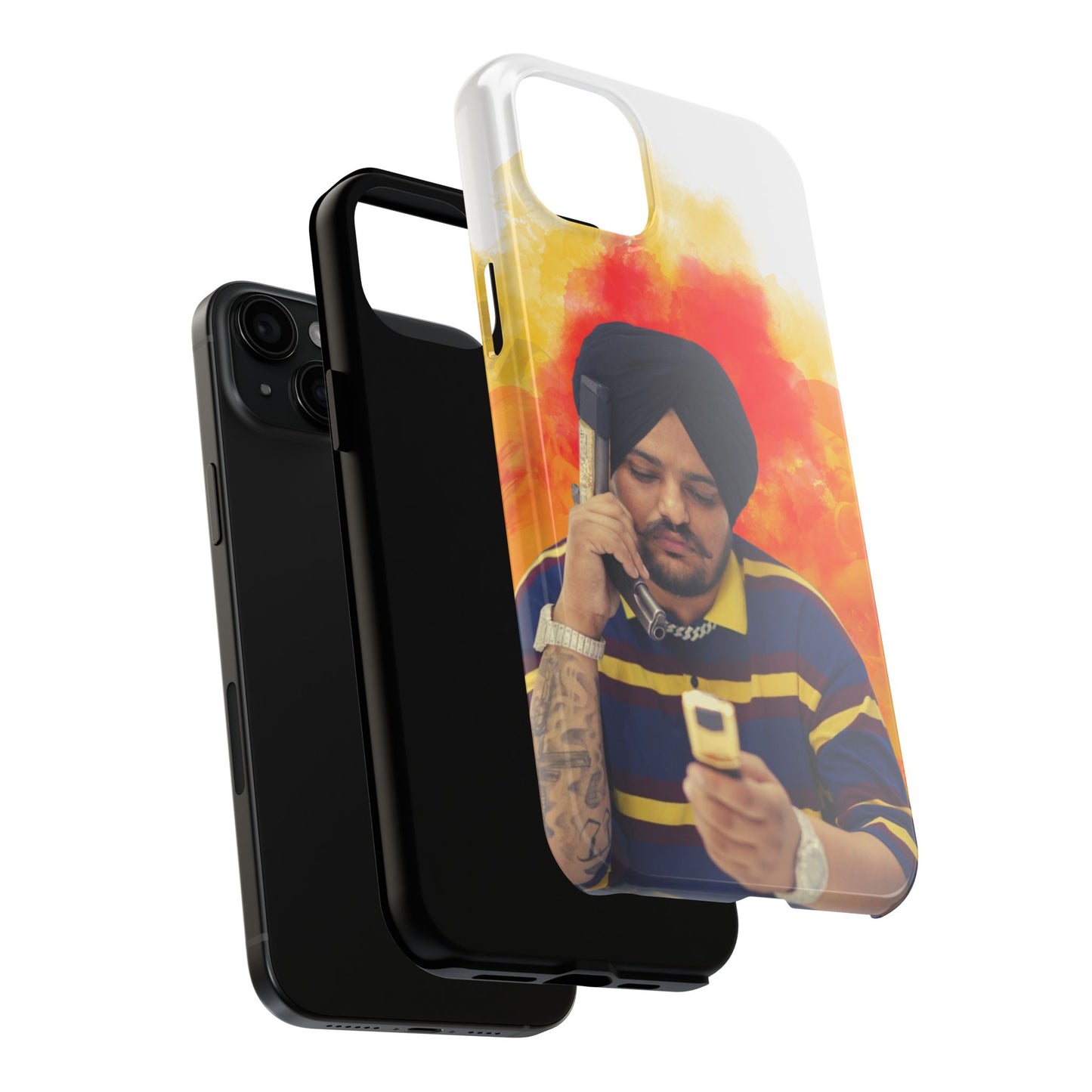 Sidhu Moose Wala Splatter iPhone Case