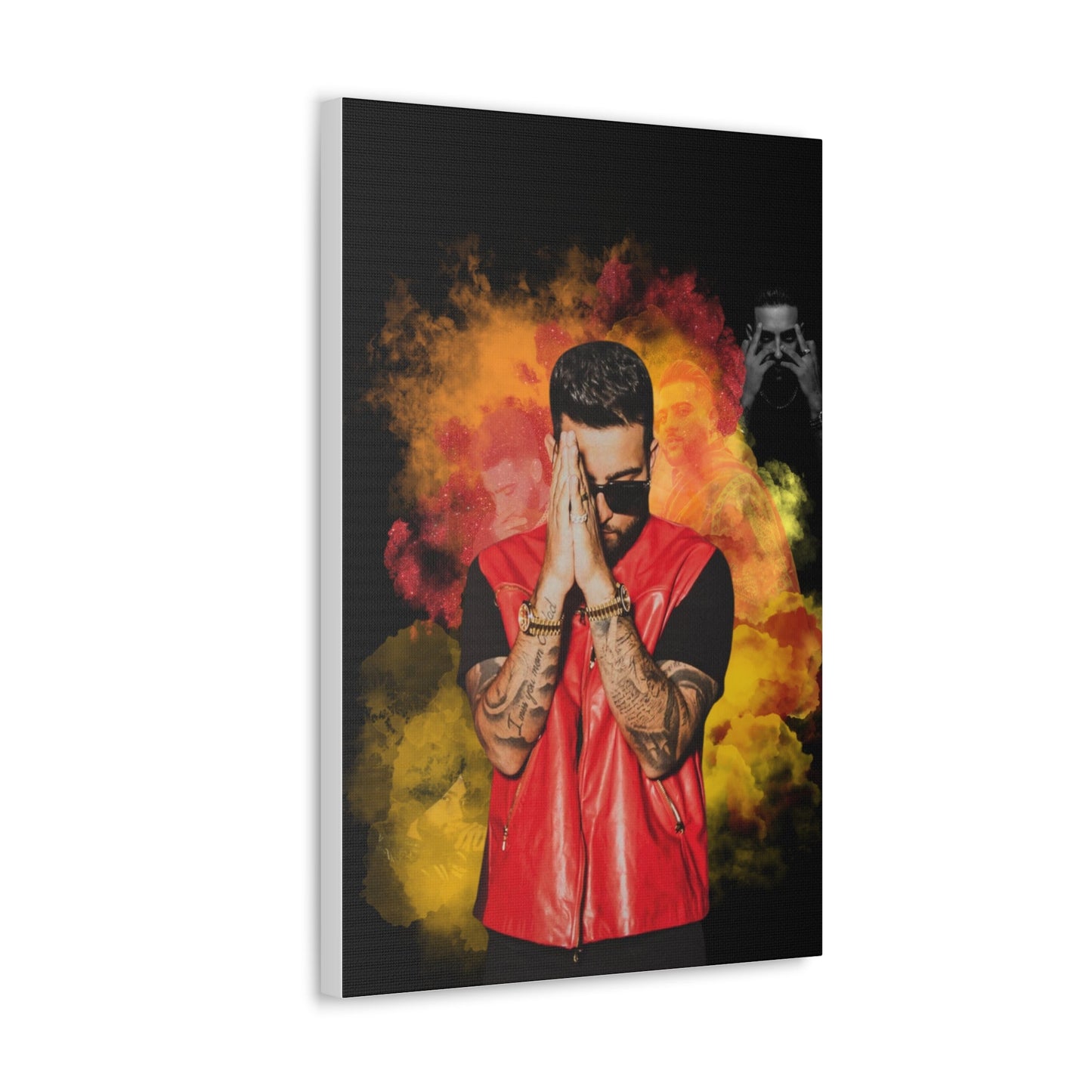 Karan Aujla Collage Canvas Gallery Wrap