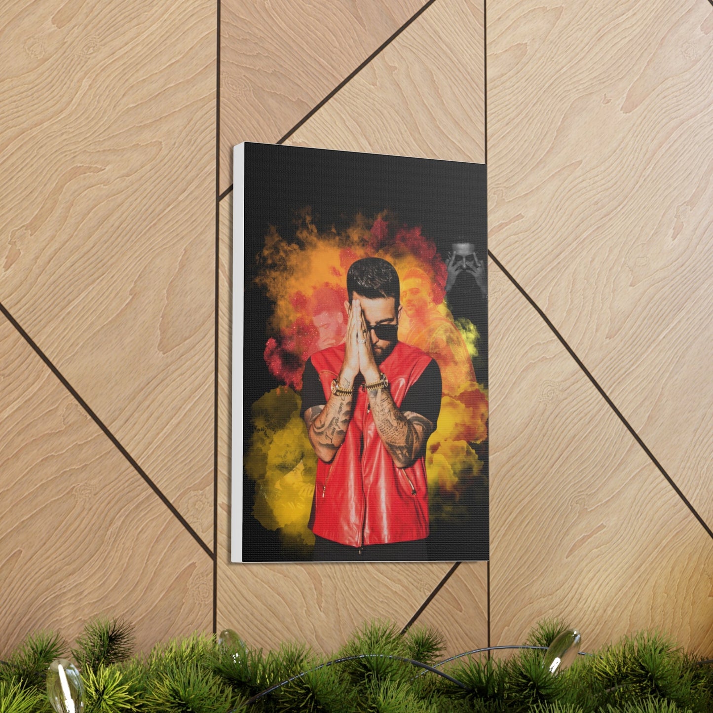 Karan Aujla Collage Canvas Gallery Wrap