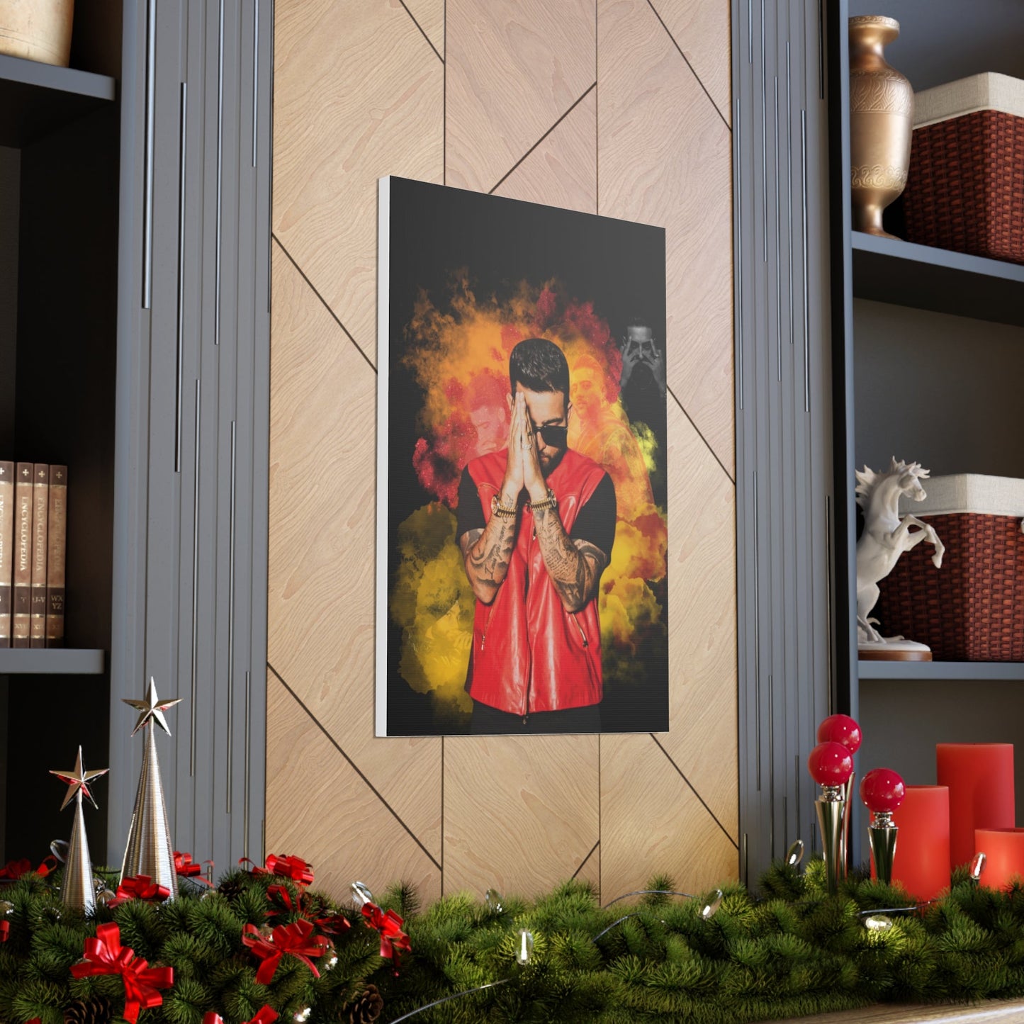 Karan Aujla Collage Canvas Gallery Wrap