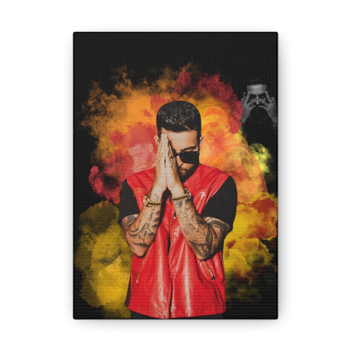 Karan Aujla Collage Canvas Gallery Wrap 5 X 7