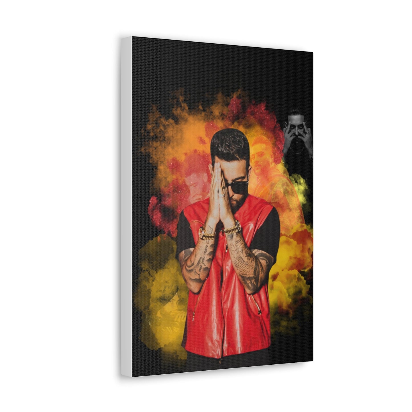 Karan Aujla Collage Canvas Gallery Wrap